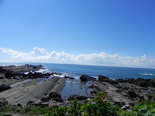 小野柳美麗的日出及海岸風光