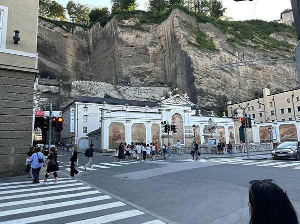 0808-50 奧地利薩爾斯堡舊城區米拉貝爾花園鍛鐵大街莫札