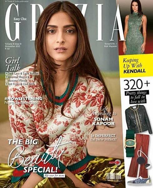 Sonam Kapoor Grazia India Gucci