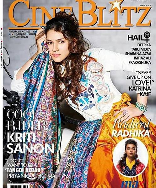 Kriti Sanon Cineblitz Cover