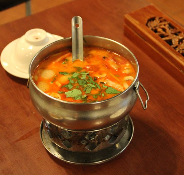 酸辣蝦湯