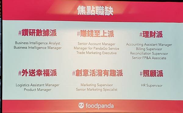 foodpanda 招募職缺