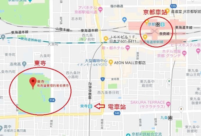 東寺map