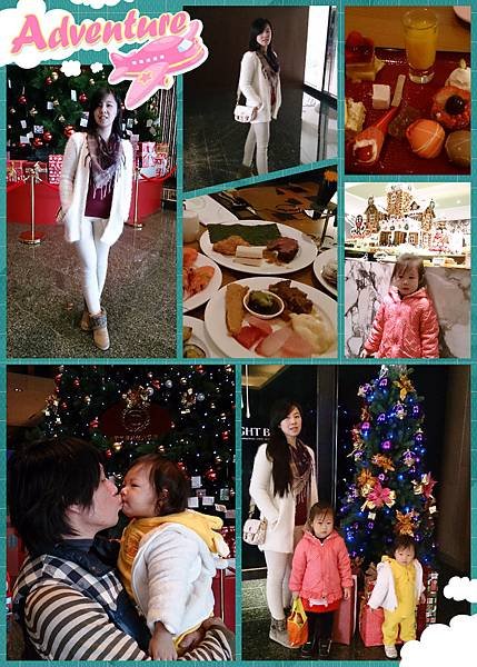 2014.12.15。(3歲3個月又6天)(1歲5個月又23天)。竹北喜來登飯店吃下午茶buffet-1