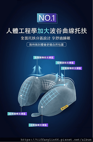 【Travel Blue 藍旅】寧靜頸枕 U型枕, 多款新色