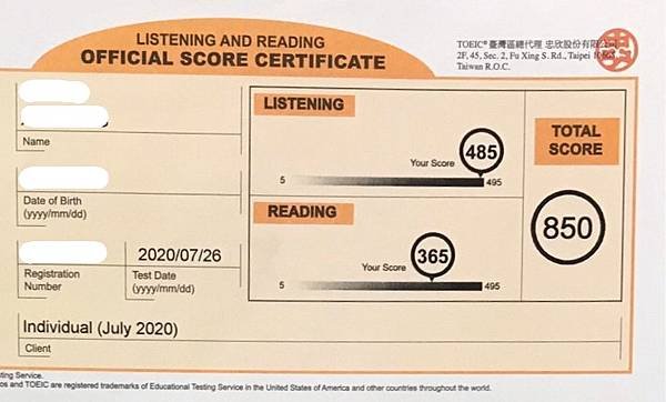 NEW TOEIC / 新制多益 聽力485分自修準備分享