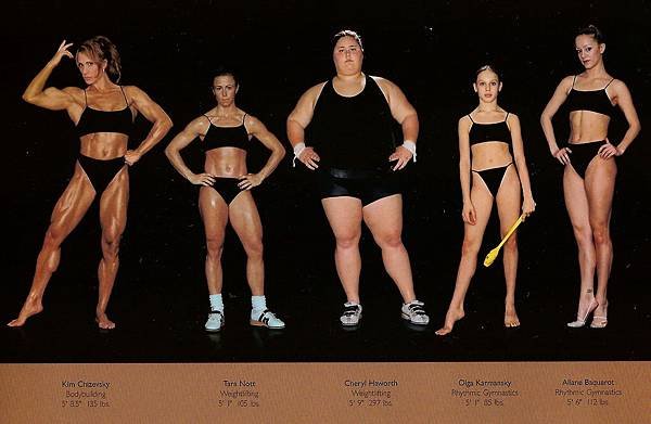 howard-schatz-and-beverly-ornstein-olympic-athlete-body-types-bodybuilding-weightlifting-gymnastics