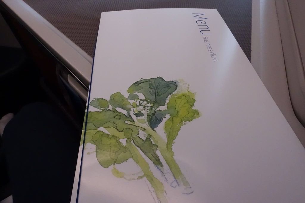 1749DSC08638 Menu for Biz Class
