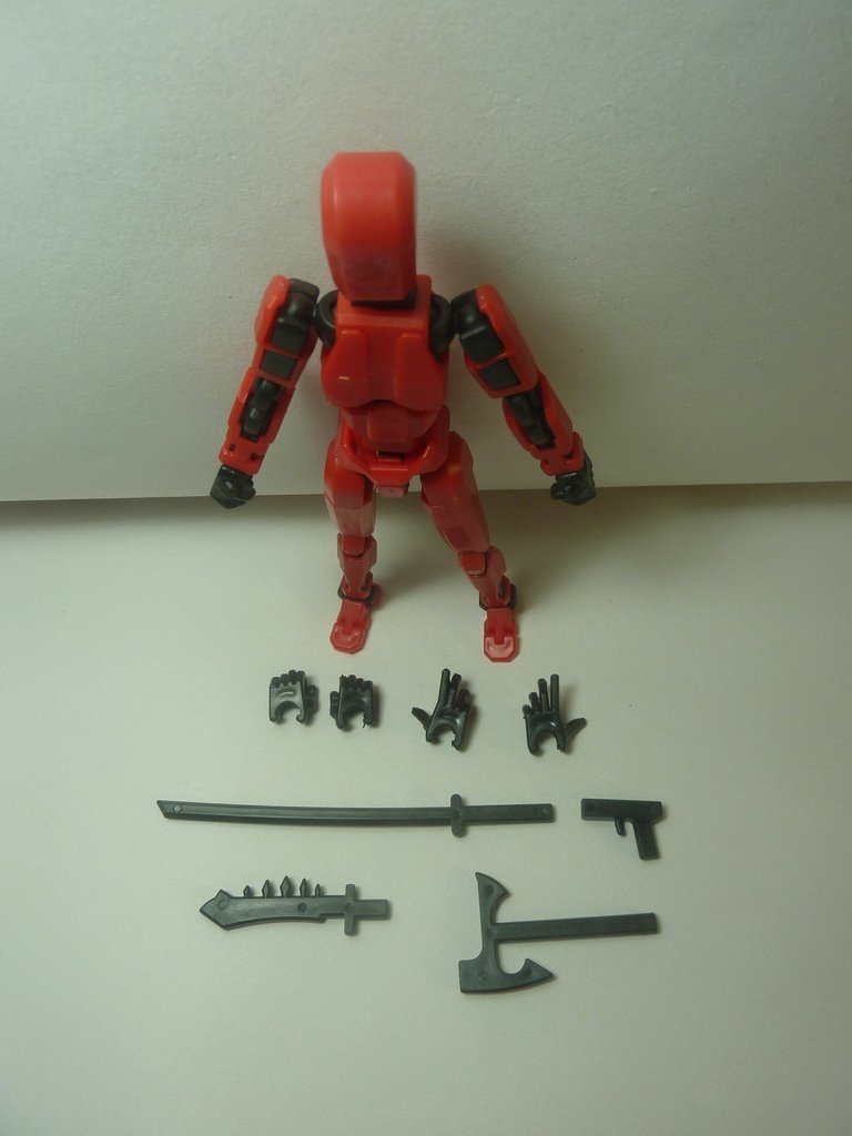 3D蘿蔔機器人 紅色