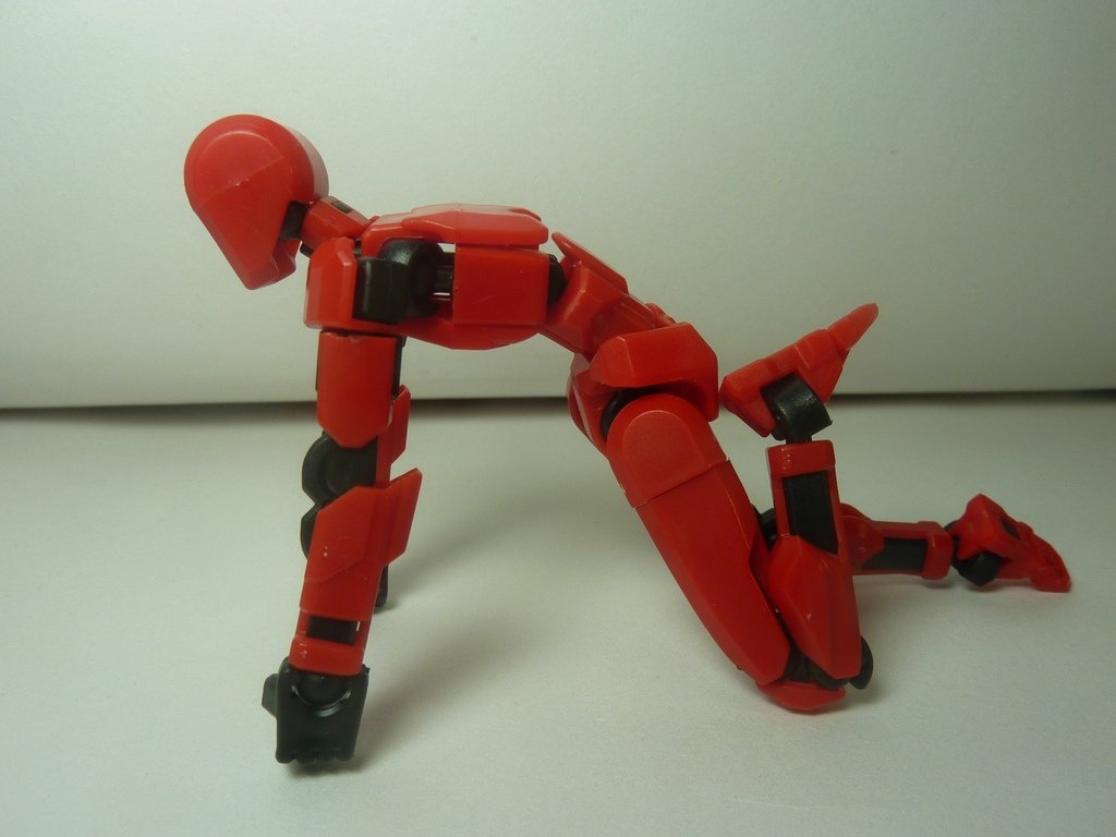 3D蘿蔔機器人 紅色