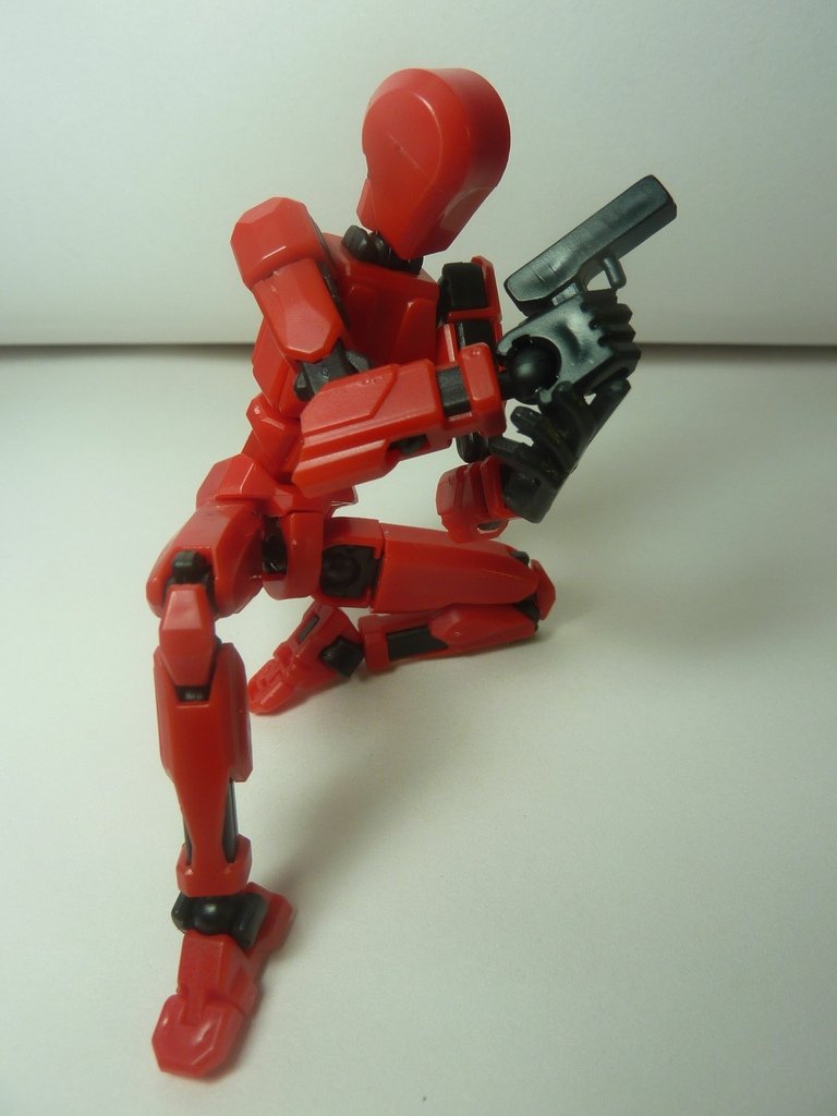 3D蘿蔔機器人 紅色