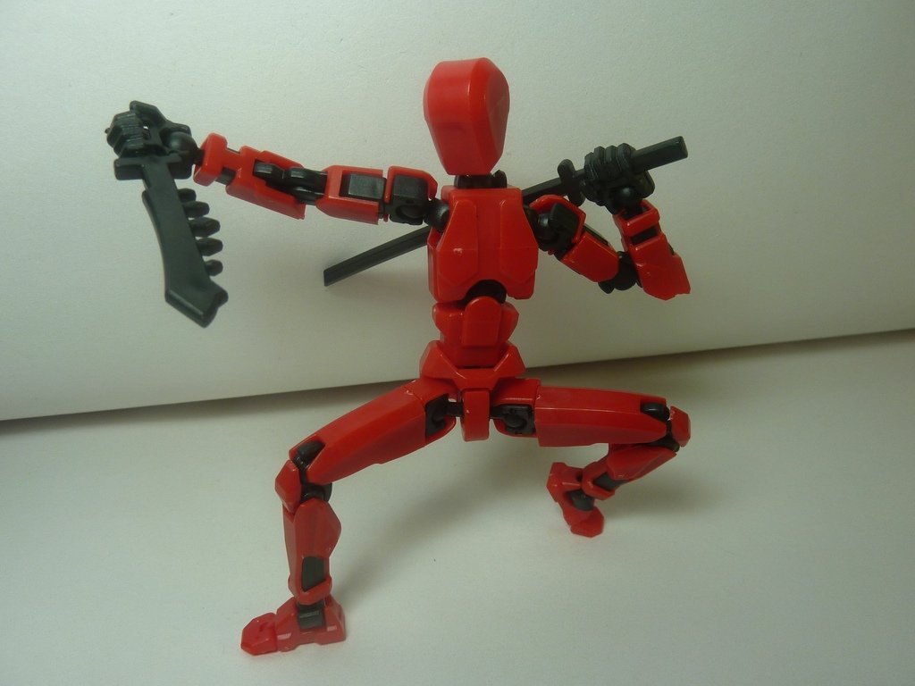 3D蘿蔔機器人 紅色