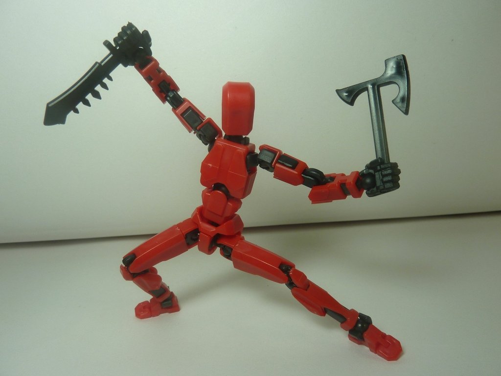 3D蘿蔔機器人 紅色