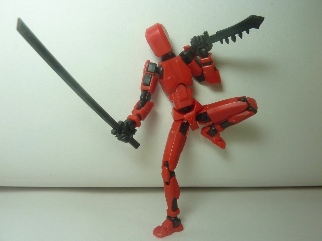 3D蘿蔔機器人 紅色