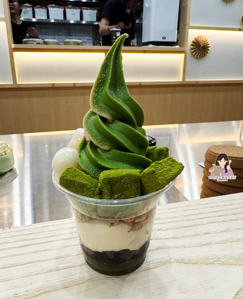 【林口美食】御前上茶宇治抹茶專門店，附有內用區，抹茶味道偏淡