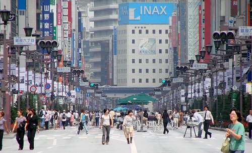 日本東京˙銀座步行者天國