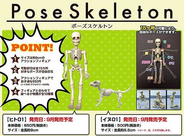 Re-Ment Pose Skeleton 盒玩