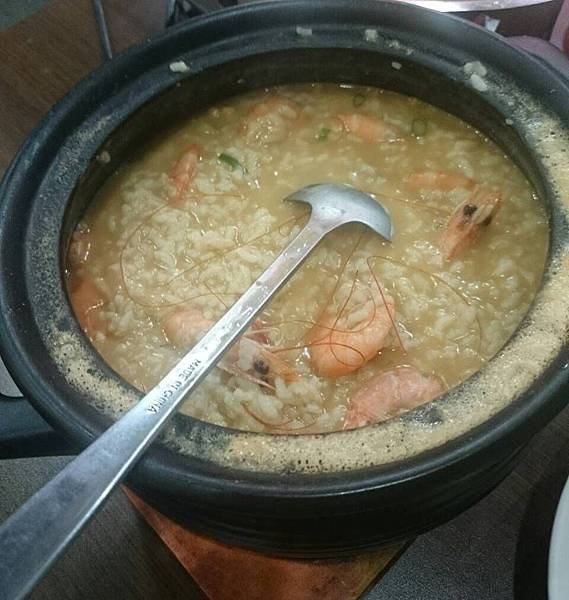 鮮蝦砂鍋粥