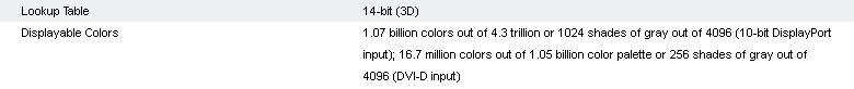 nec 14 bit 3D LUT