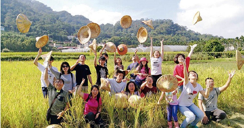 「頤禾園」的農夫割稻體驗，吸引許多都市人前來體驗下田樂。.jpg