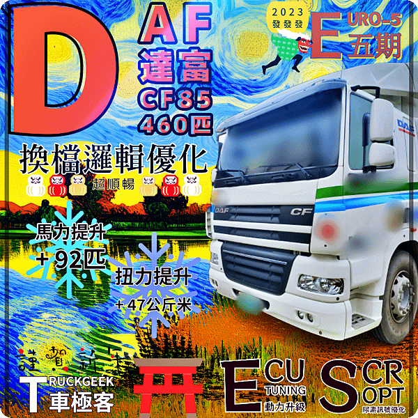 DAF 達富🧧5期🧧CF85 43噸 460匹動力升級+尿素