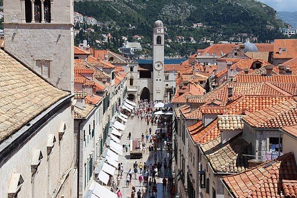 Croatia, Dubrovnik-120613-175-史特拉墩大道與鐘樓