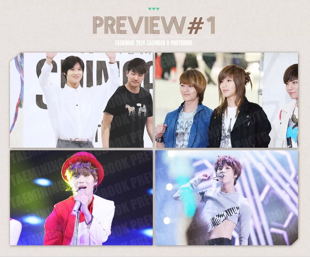 [T.W.]泰民韓站【TAEMINing】2014 CALENDAR &amp; PHOTOBOOK 