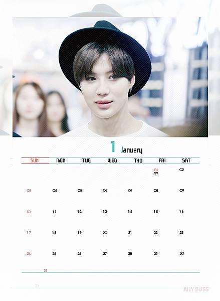 【ITAEM】3rd 2016 Calendar ‘ JULY BLISS 