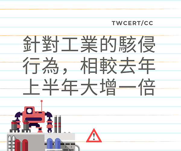 0807 TWCERT_CC 針對工業的駭侵行為，相較去年上半年大增一倍.png