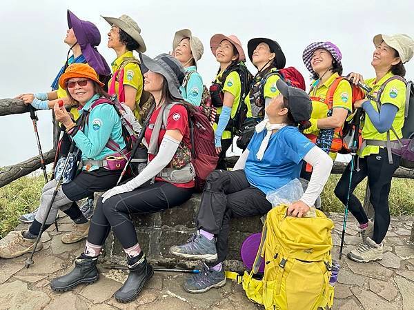 陽明山西段五連峰縱走。向天山。面天山。大屯山西峰。大屯山南峰