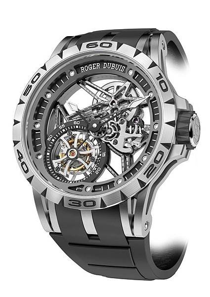 02_Excalibur Spider Skeleton Flying Tourbillon鏤空飛行陀飛輪腕錶，建議售價NT$5,085,000...