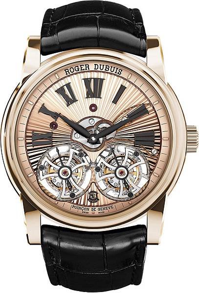 Hommage Double Flying Tourbillon全玫瑰金雙飛行陀飛輪腕錶NTD$12,400,000