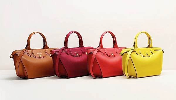 4.Longchamp Le Pliage Héritage MINI 2015春夏(棕色、胭脂紅、琥珀色及亮黃色)_NTD.36,800