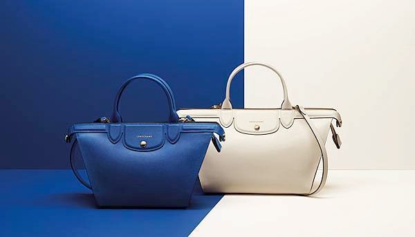 5.Longchamp Le Pliage Héritage MINI 2015春夏(電光藍及亞麻色)_NTD.36,800