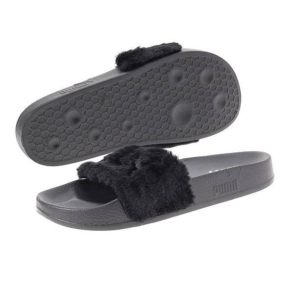 極度奢華! PUMA The Fur Slide by FENTY (黑)