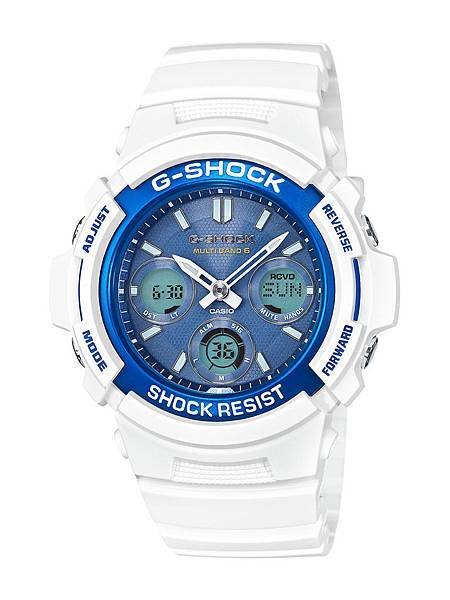 G-SHOCK White x Blue Series_AWG-M100SWB-7A_建議售價NT$5900