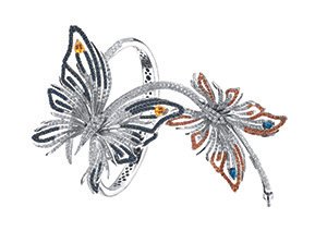 2. BUTTERFLY彩蝶系列手環，建議售價：NTD 1,889,000