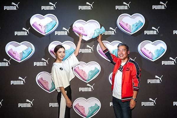 PUMA忠孝旗艦館開幕記者會_活動嘉賓合影_1(左起：李毓芬、PUMA台灣區總經理Paul)