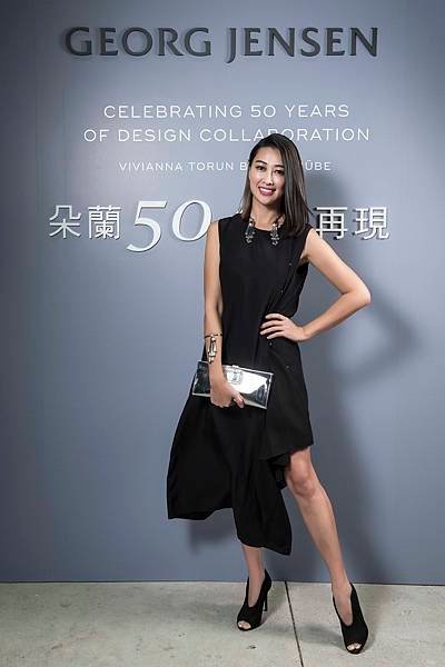 時尚名媛黃景俐出席GEORG JENSEN「朵蘭50　經典再現」特展開幕派對
