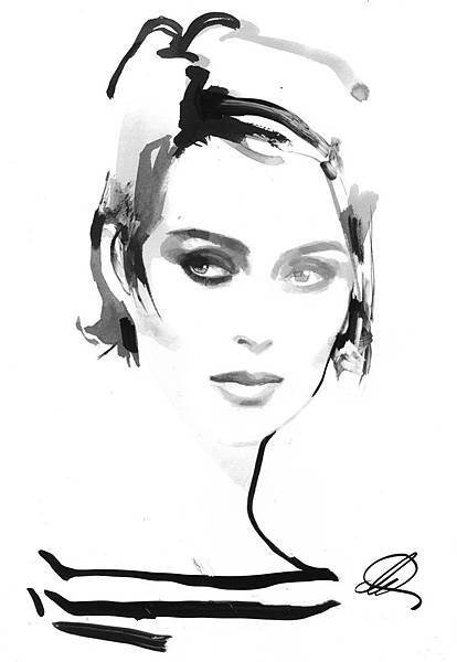 FALL 2018 MICHAEL KORS COLLECTION_“SABINE” ILLUSTRATION BY DAVID DOWNTON...