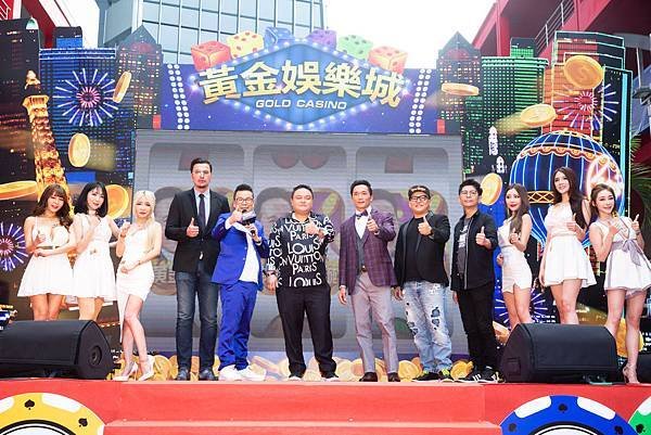 手遊《黃金娛樂城》今日在信義威秀中庭舉辦盛大啟動儀式。（黃金娛樂城提供）.jpg