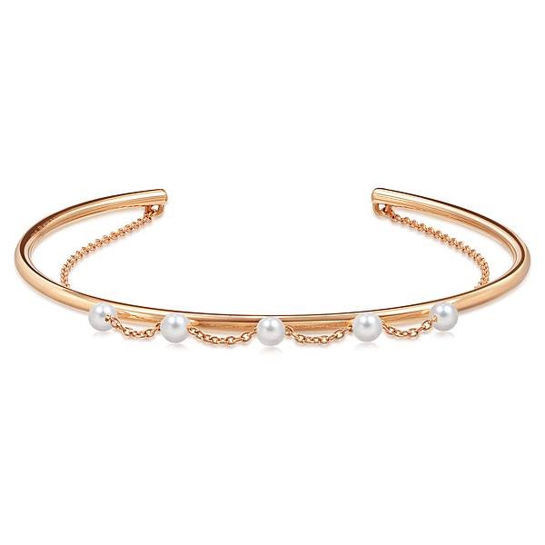 點睛品 Wrist Play 18K玫瑰金Akoya珍珠手鐲-NT$16,000.jpg