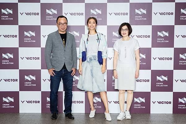 VICTOR Crown Collection 台北101快閃概念店_左起：VICTOR總經理陳庶榮、全方位才女瑞瑪席丹及台北101購物中心營運長朱麗文.jpg