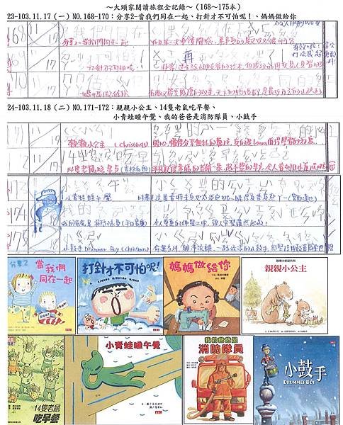 NO.168-175-103上貝老大閱讀記錄圖書清單圖文版