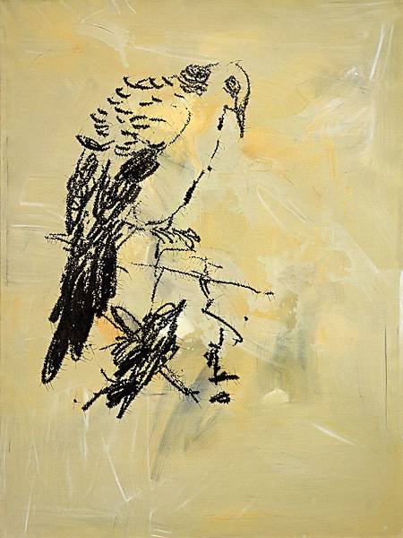 葉永青_Ye_Yongqing_畫鳥_ Painting_Birds_200X150_cm_2014_布面丙烯_Acrylic_on_Canvas