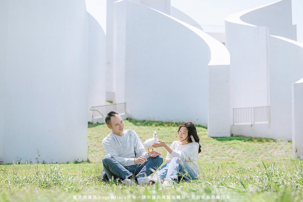 柯爾鴨寵物寫真｜自然風格全家福攝影紀錄，可愛到像一朵白雲♡ 