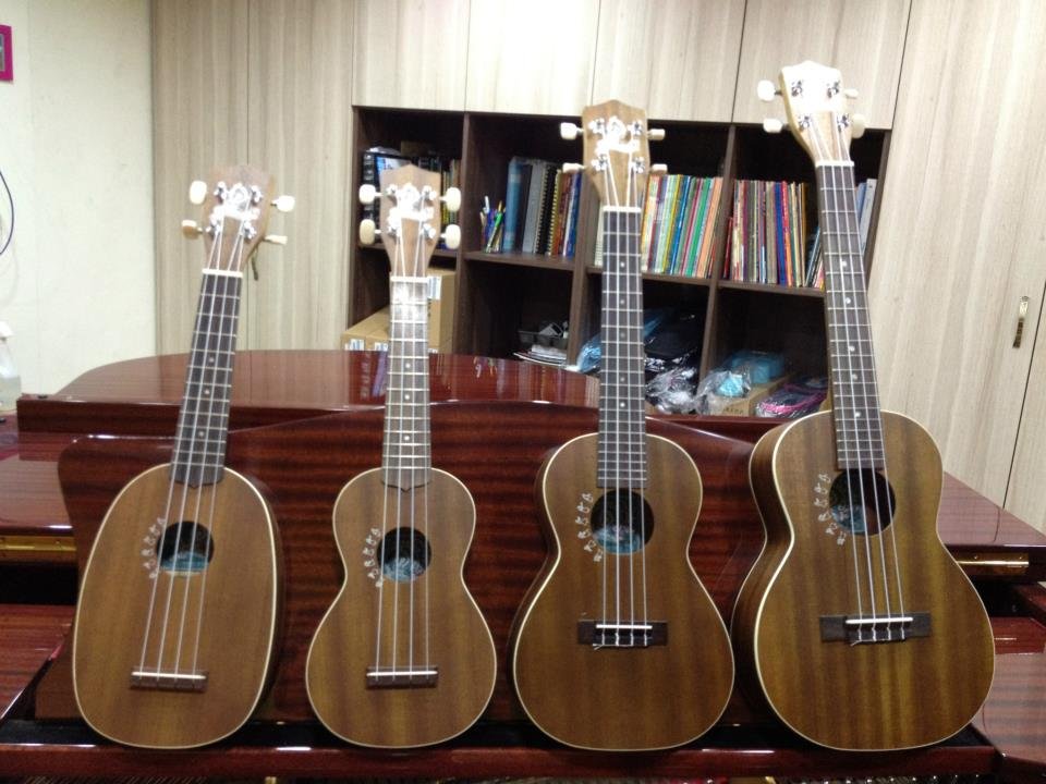 Hulala ukulele 海洋系列  21寸鳳梨型，21寸提琴型，23寸演奏型，26寸次中音 烏克麗麗