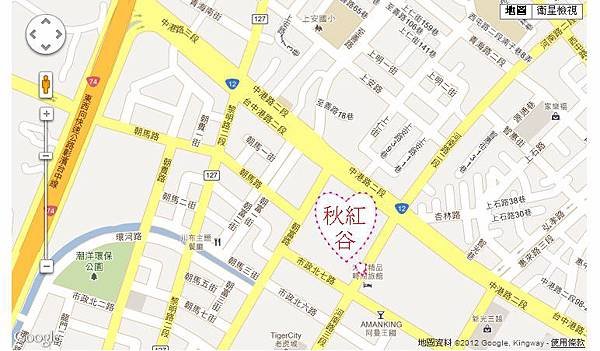 秋紅谷公園地圖