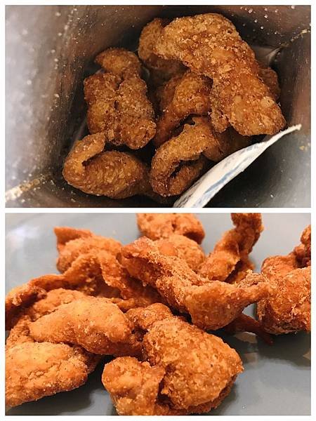 【開箱】台灣炸雞皮經脆脆（新鮮雞皮製作保留現炸鹽酥雞口感）宵夜、零食、下酒菜就靠它。雞皮控們快買起來～肯德基炸雞皮沒跟到也不用哭哭啦！－經脆脆炸雞皮（白胡椒 / 嗆辣芥末）