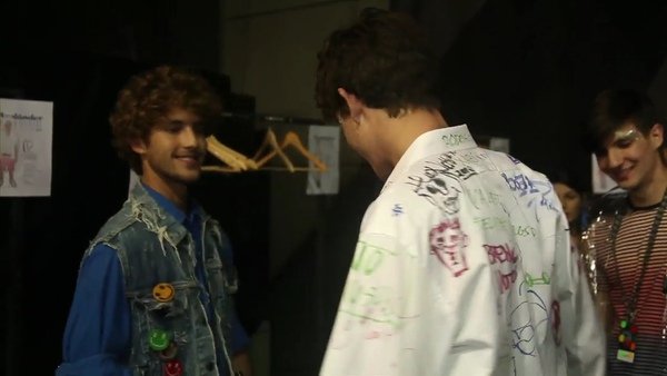 Francisco Lachowski  for T.I For Men SS 2010 Campaign Francisco Lachowski on Auslander backstage